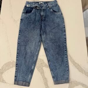 People Vintage Inspired Mom Denim Jeans Women's 28 Blue Wash High Rise Tapered